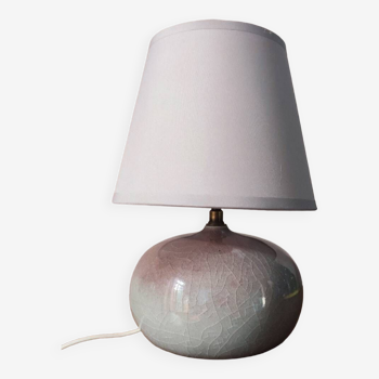 Purple ceramic ball lamp