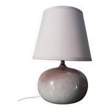 Purple ceramic ball lamp