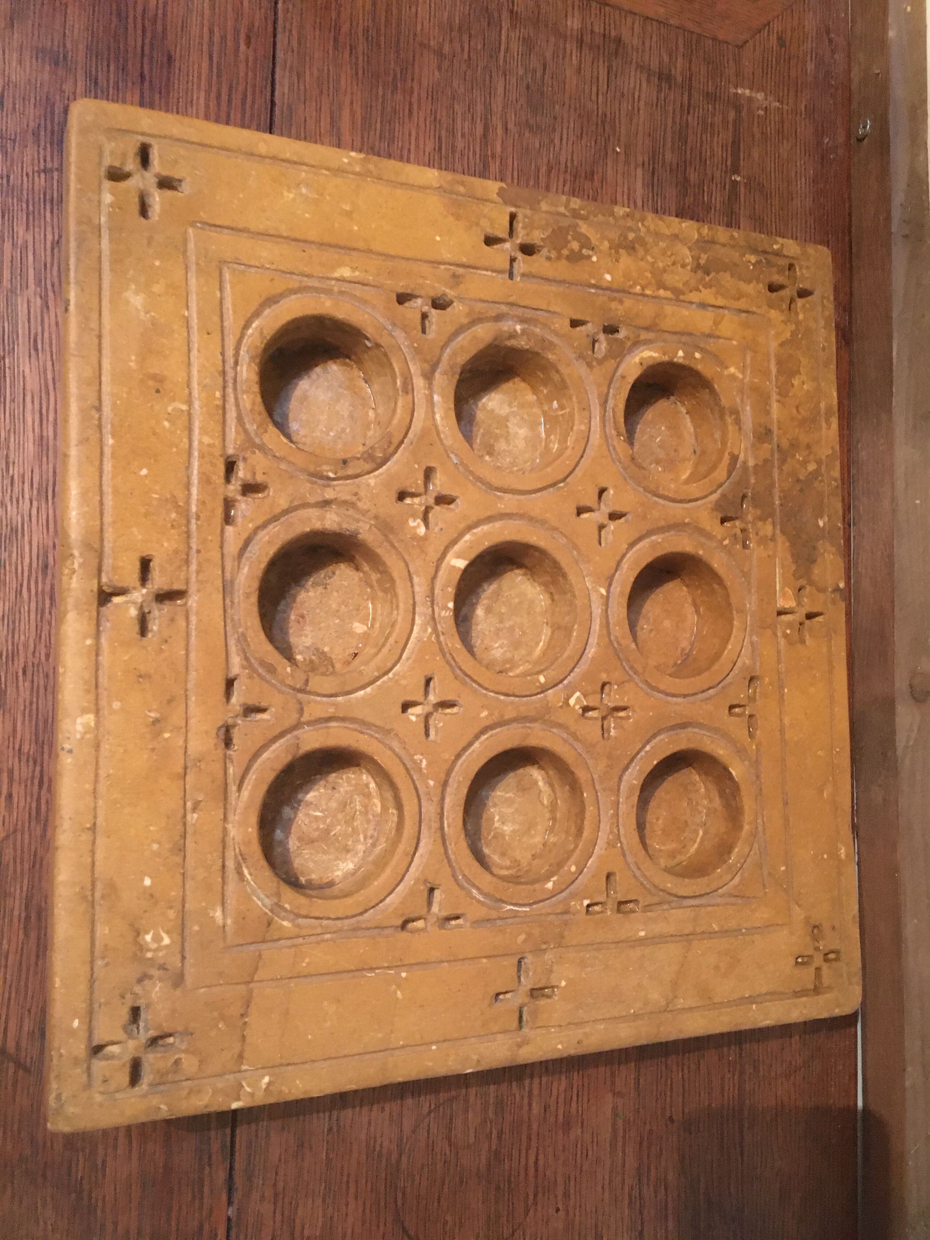 Carved candle holder "Pierre de Jaisalmer"