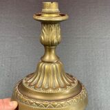 Lamp Foot in the shape of a candlestick, Bronze 17 cm socket top