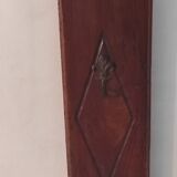 Patère porte clés mural bois et laiton