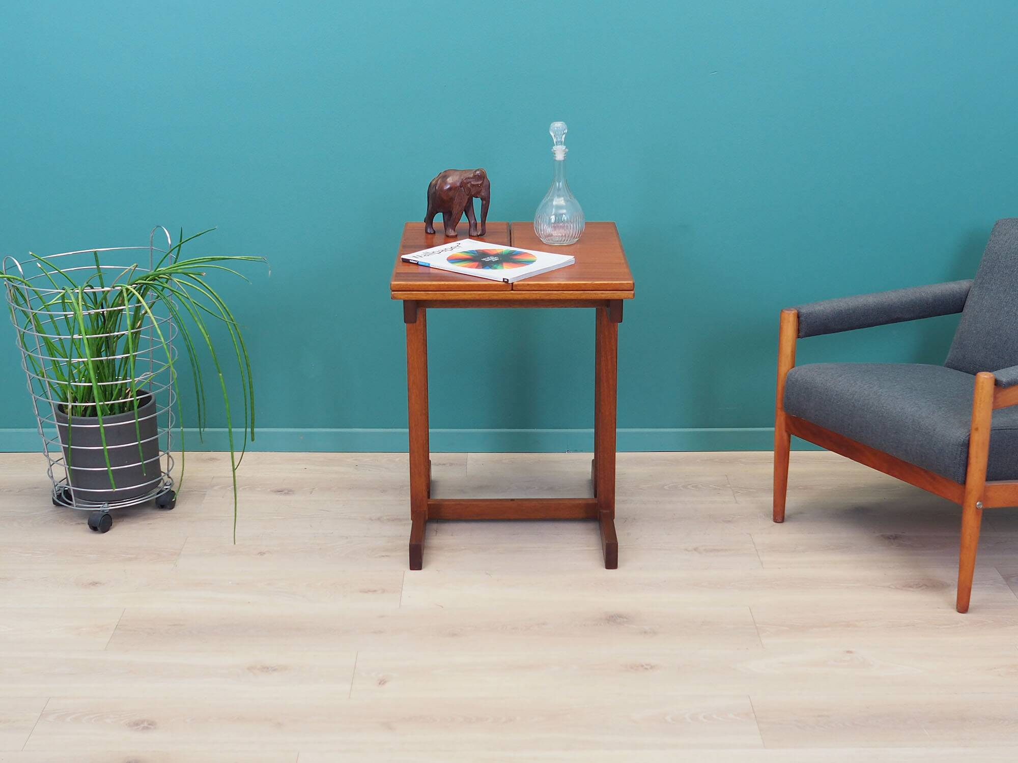 Mahogany coffee table, Danish design, 1970s, production: Denmark