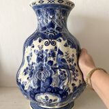 Large Delft vase, hand-painted Dutch vase 38 cm