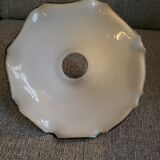 White opaline lampshade art-deco