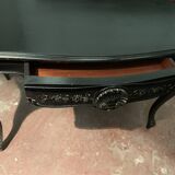 Louis XV style desk in black wood Napoleon III, XIX century