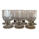 7 vintage Luminarc style wine glasses