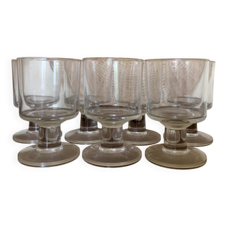 7 verres à vin vintage style Luminarc