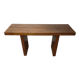 Brutalist console made of solid wood