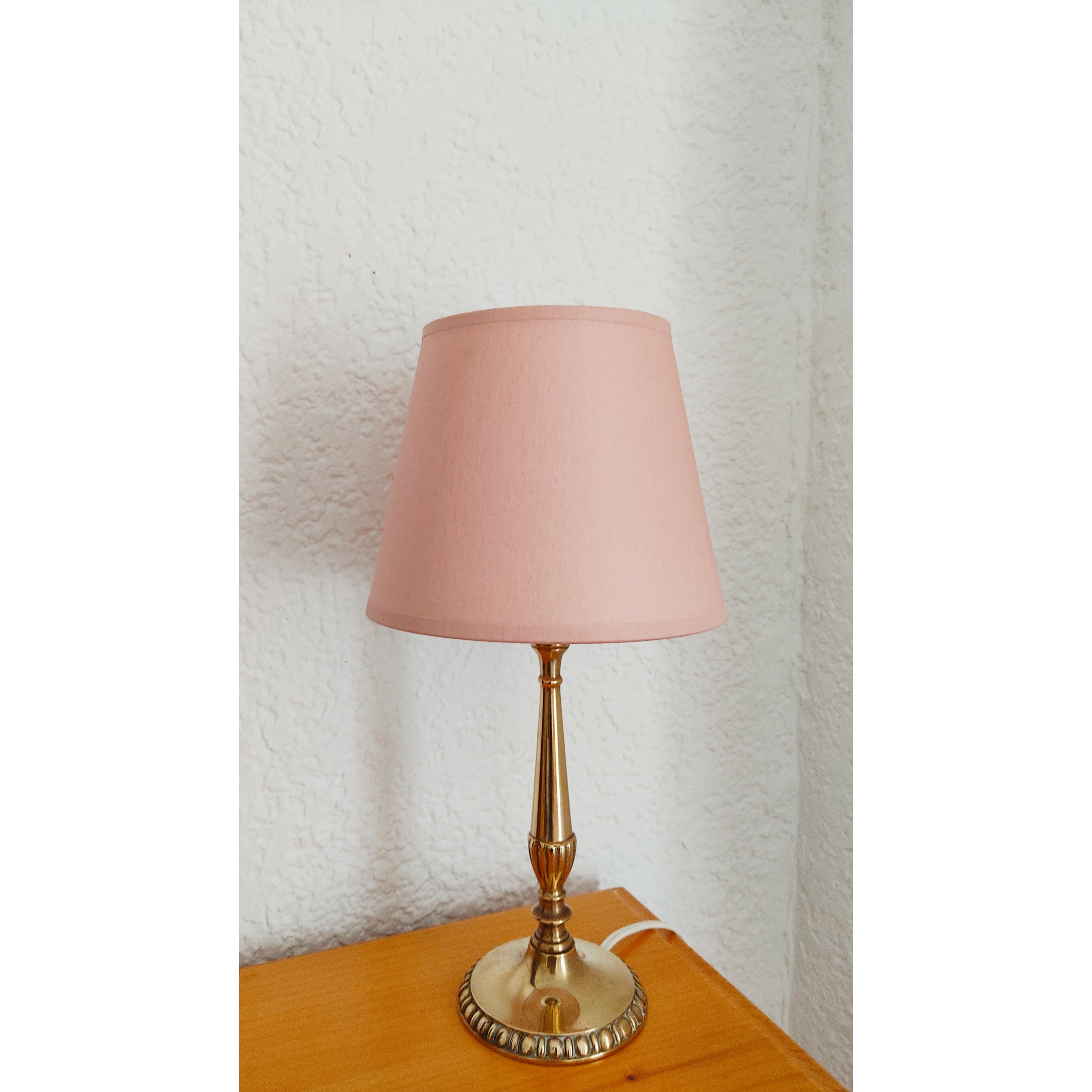 Brass bedside lamp