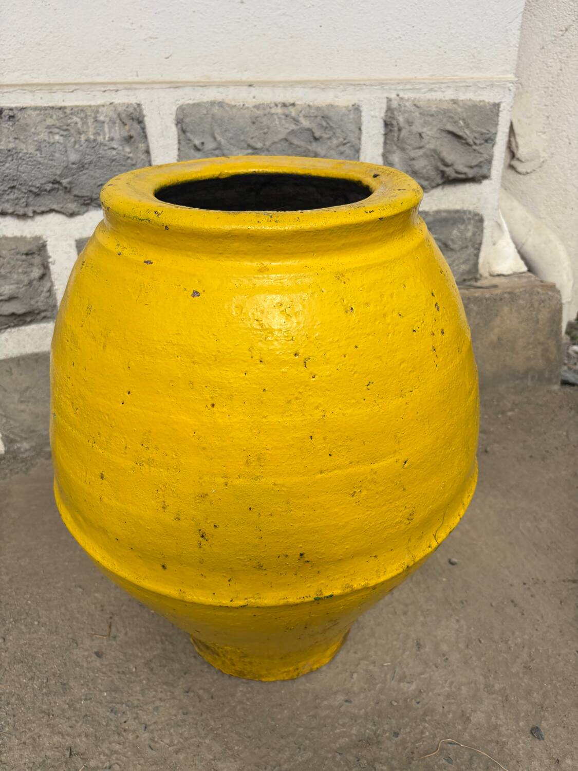 Spanish terracotta pottery jar