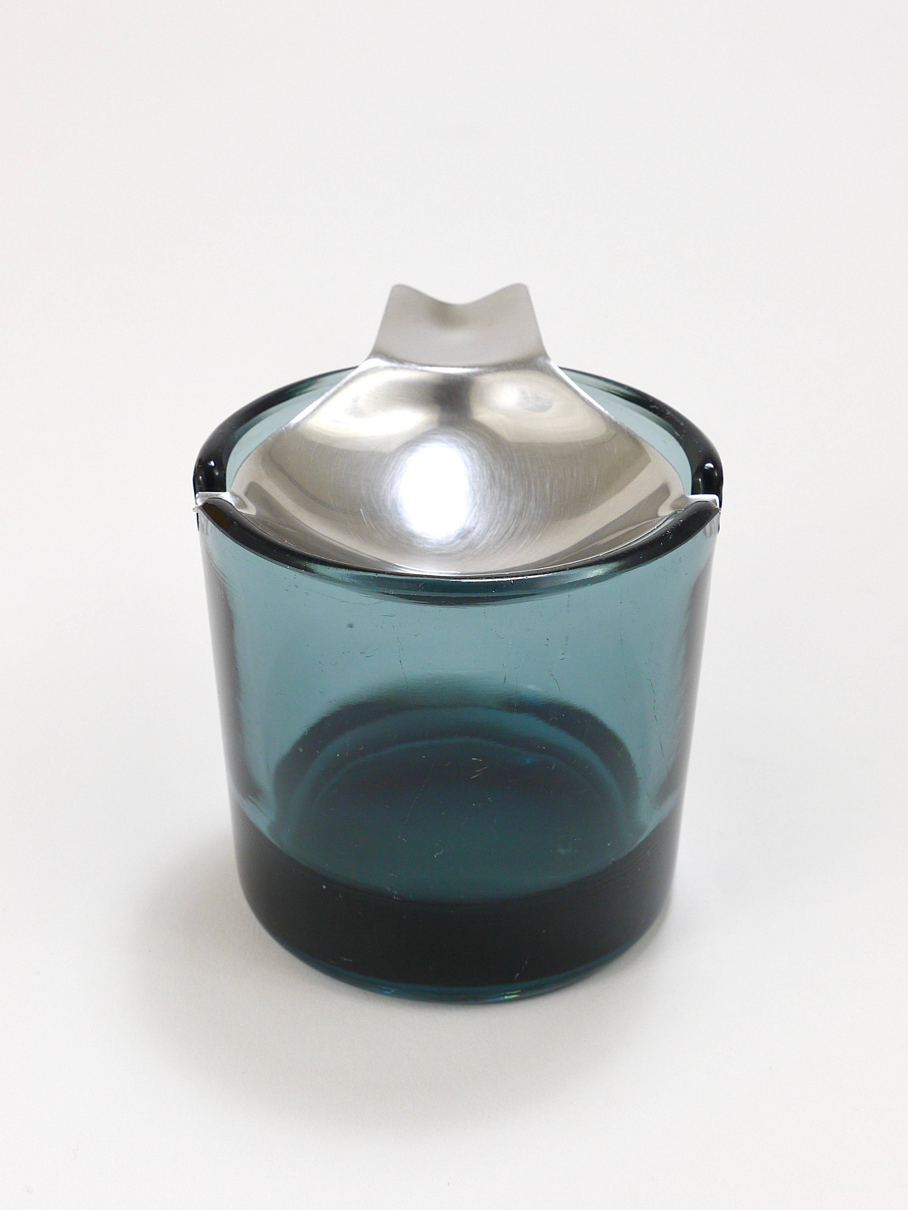 Bauhaus Ashtray Tourmaline by Wilhelm Wagenfeld for WMF Germany, 1960s
