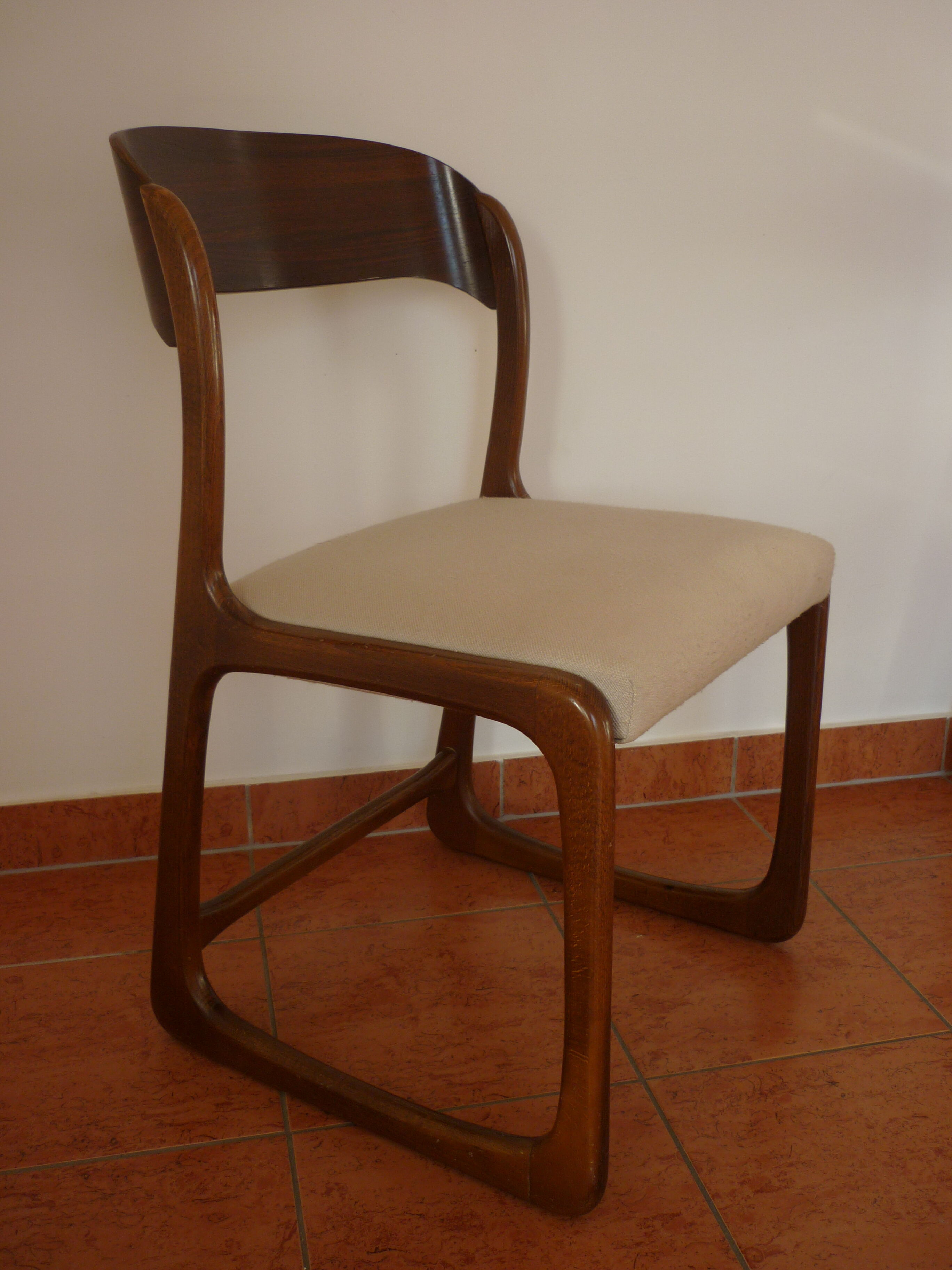 Set of 4 chairs sled Baumann