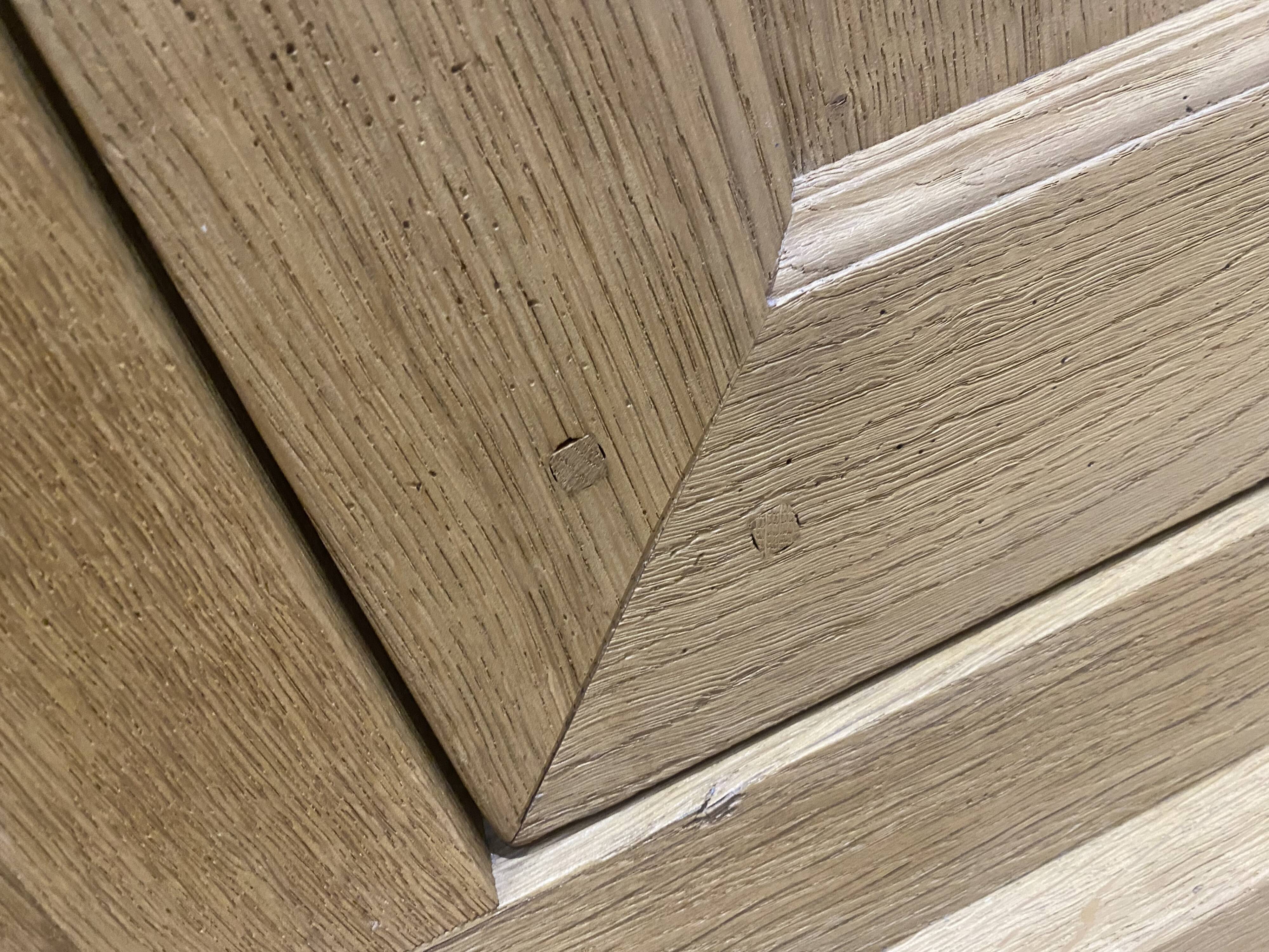 3-door solid oak wardrobe, detachable, sandblasted, wardrobe/lingerie.