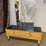 Vintage dressing table from the 50s in birch wood