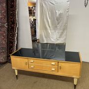 Coiffeuse vintage des années 50 en bois de bouleau