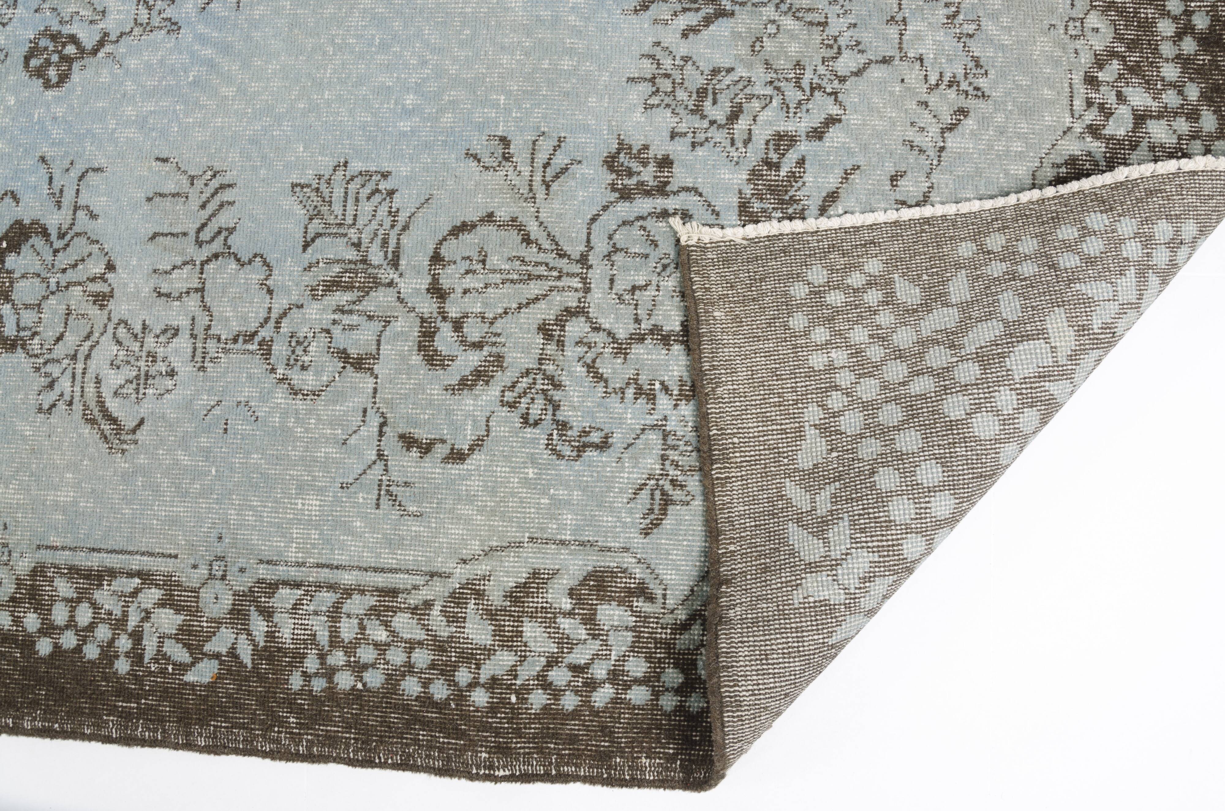 Tapis en laine vintage fait main turc sku v-943