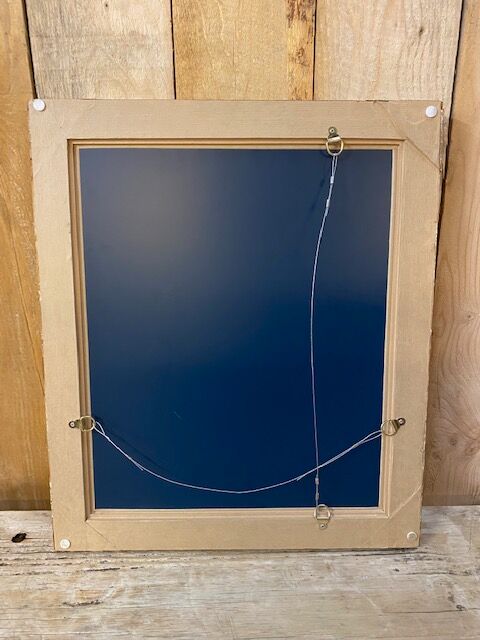 Antique gilded wood mirror