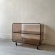 Smoked plexiglass TV/HiFi unit by M. Dumas for Roche Bobois, 1970