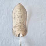 Cuillère à poisson gravée en argent christofle 19ème siècle