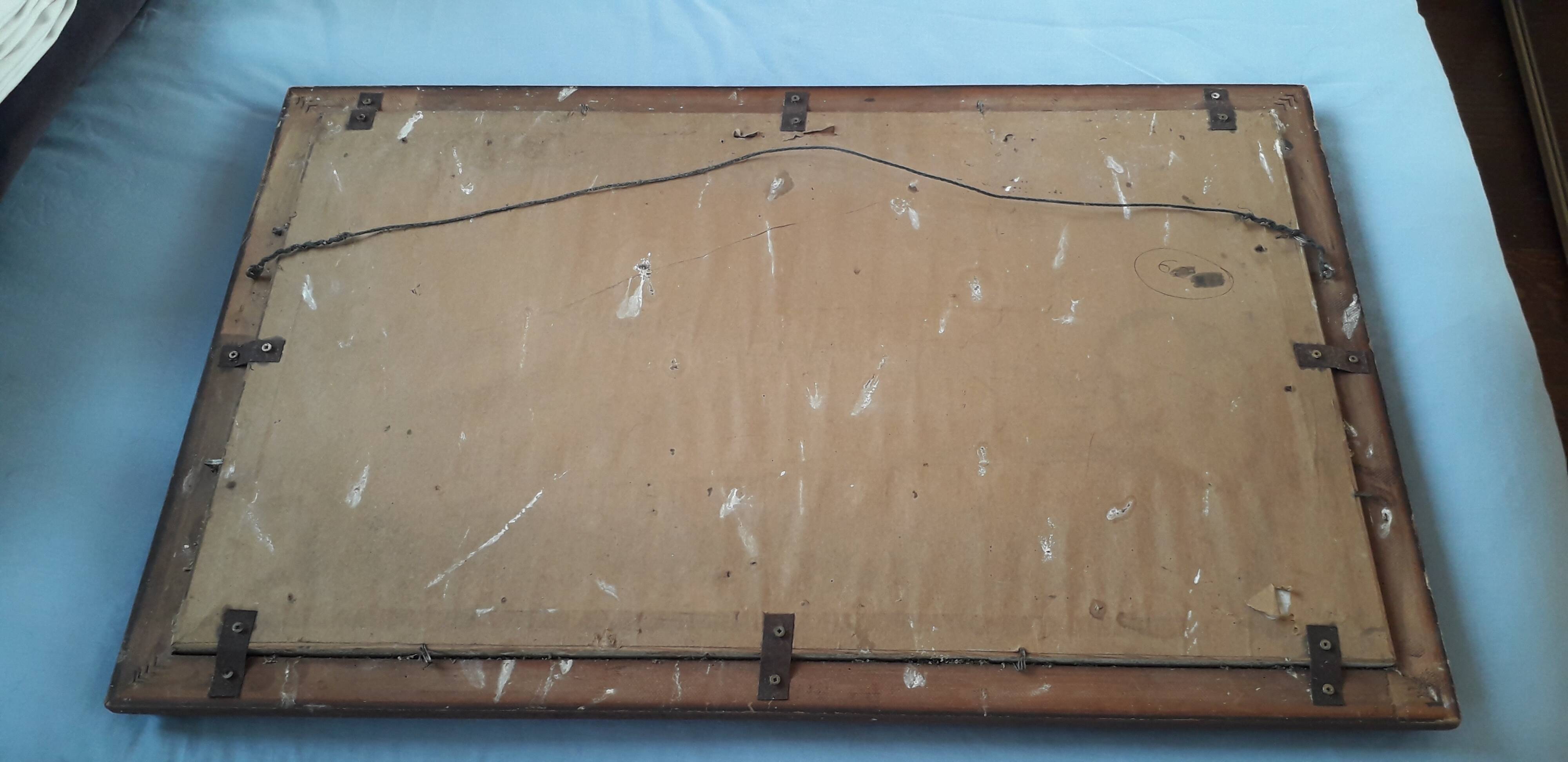 Old signed oil painting