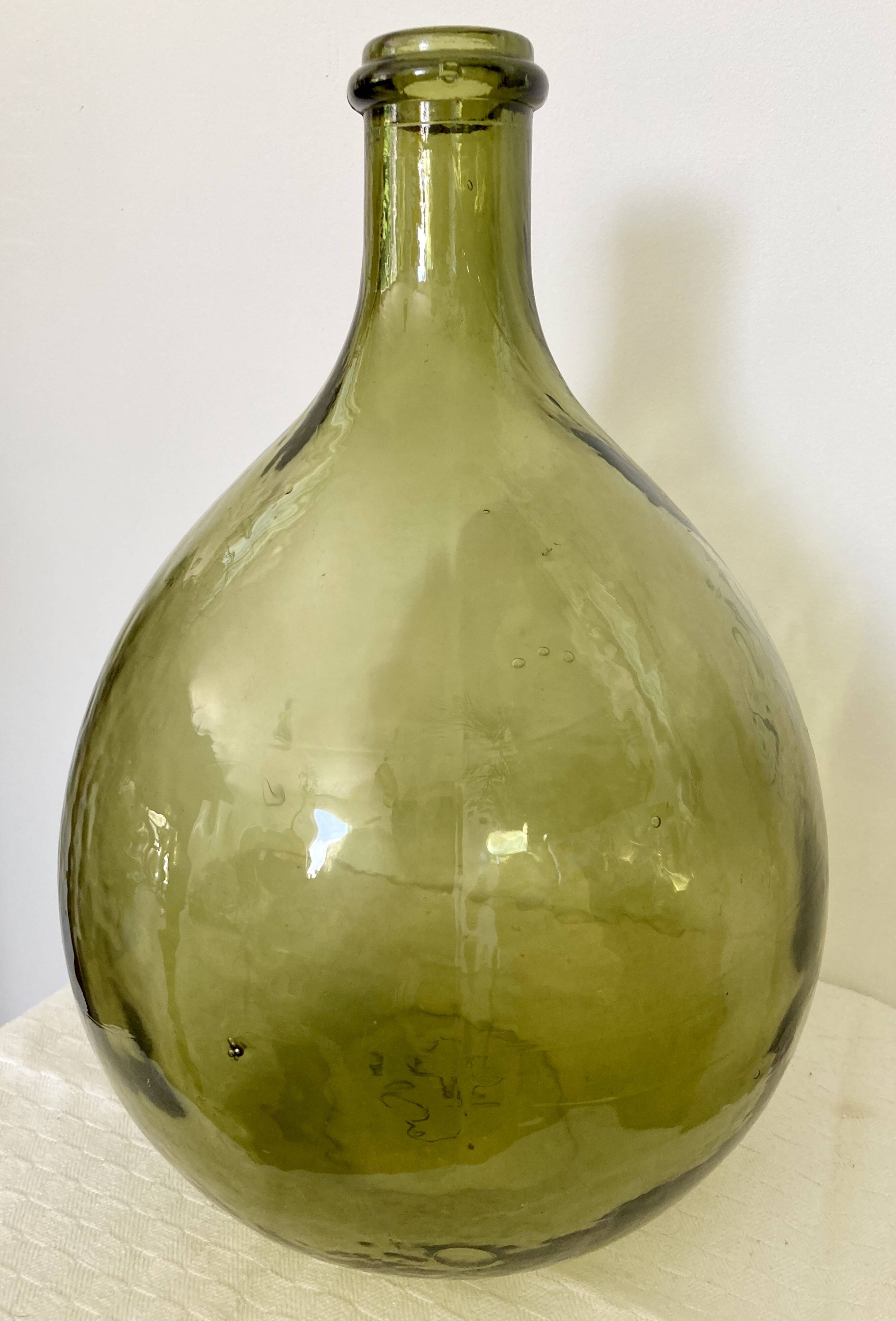 5L demijohn green yellow