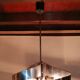 Space age spiral chandelier in vintage chromed metal 70s