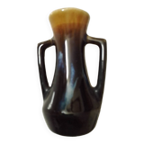 Vase en céramique marron