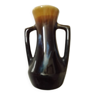 Vase en céramique marron