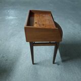 Scandinavian teak bedside table (2 available)