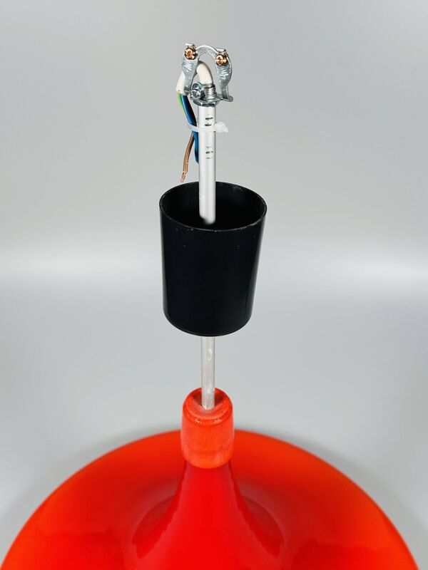 1960s/70s UFO Ceiling Lamp Hanging Lamp by Doria Leuchten Glass Space Age