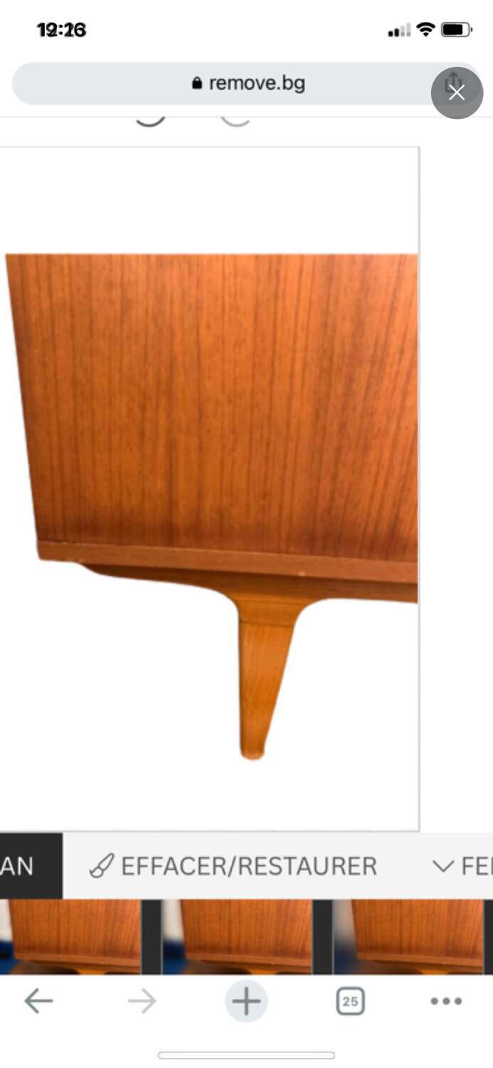 Scandinavian vintage compass leg wardrobe