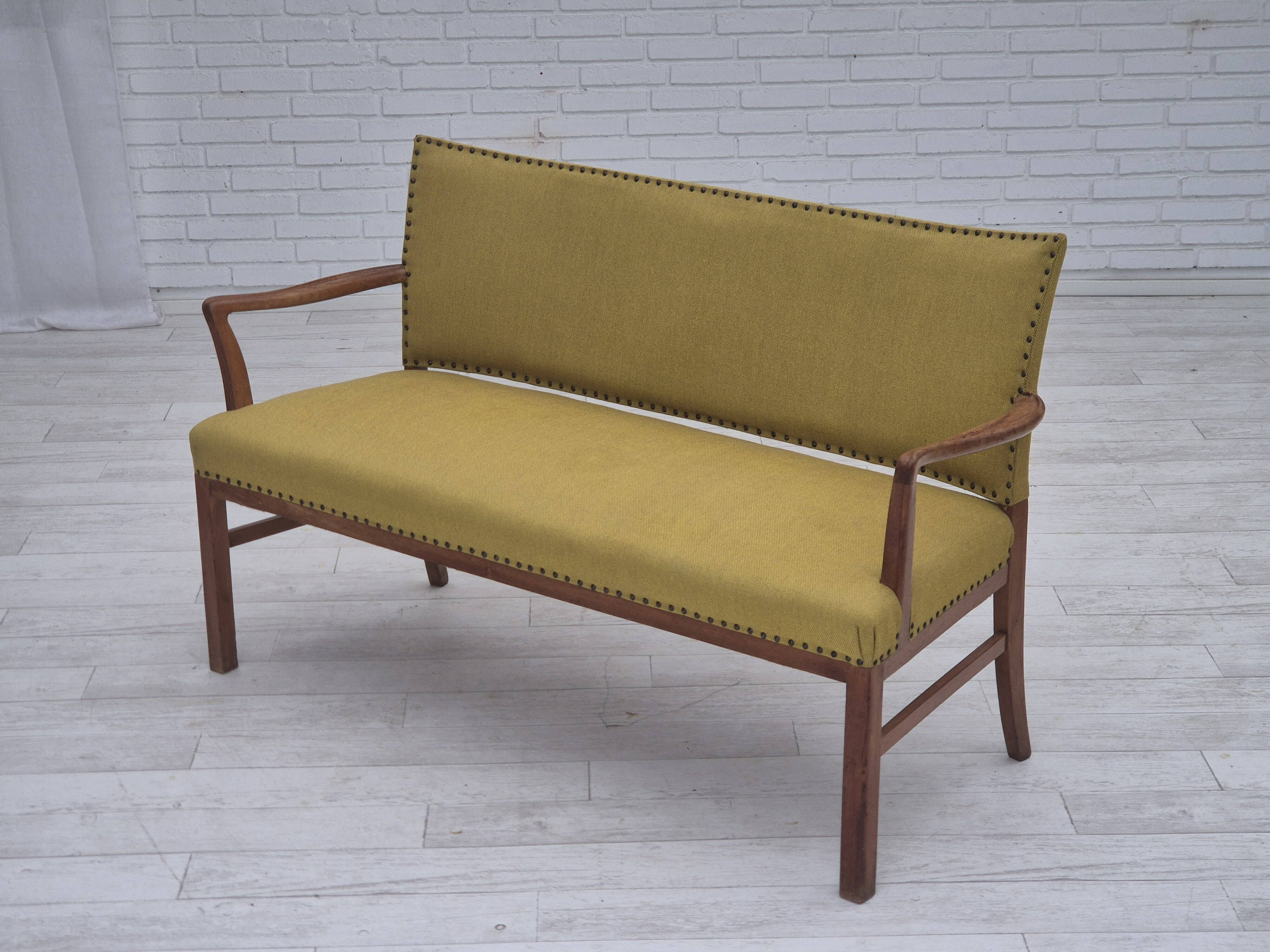 Canapé 2 places danois des années 1950 par Ehapa Møbler, état d'origine.