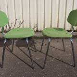 Set of 4 1970s Strafor-steelcase chairs