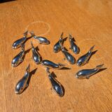 Silver knife holders whale model