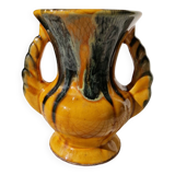Vase anses orange et vert