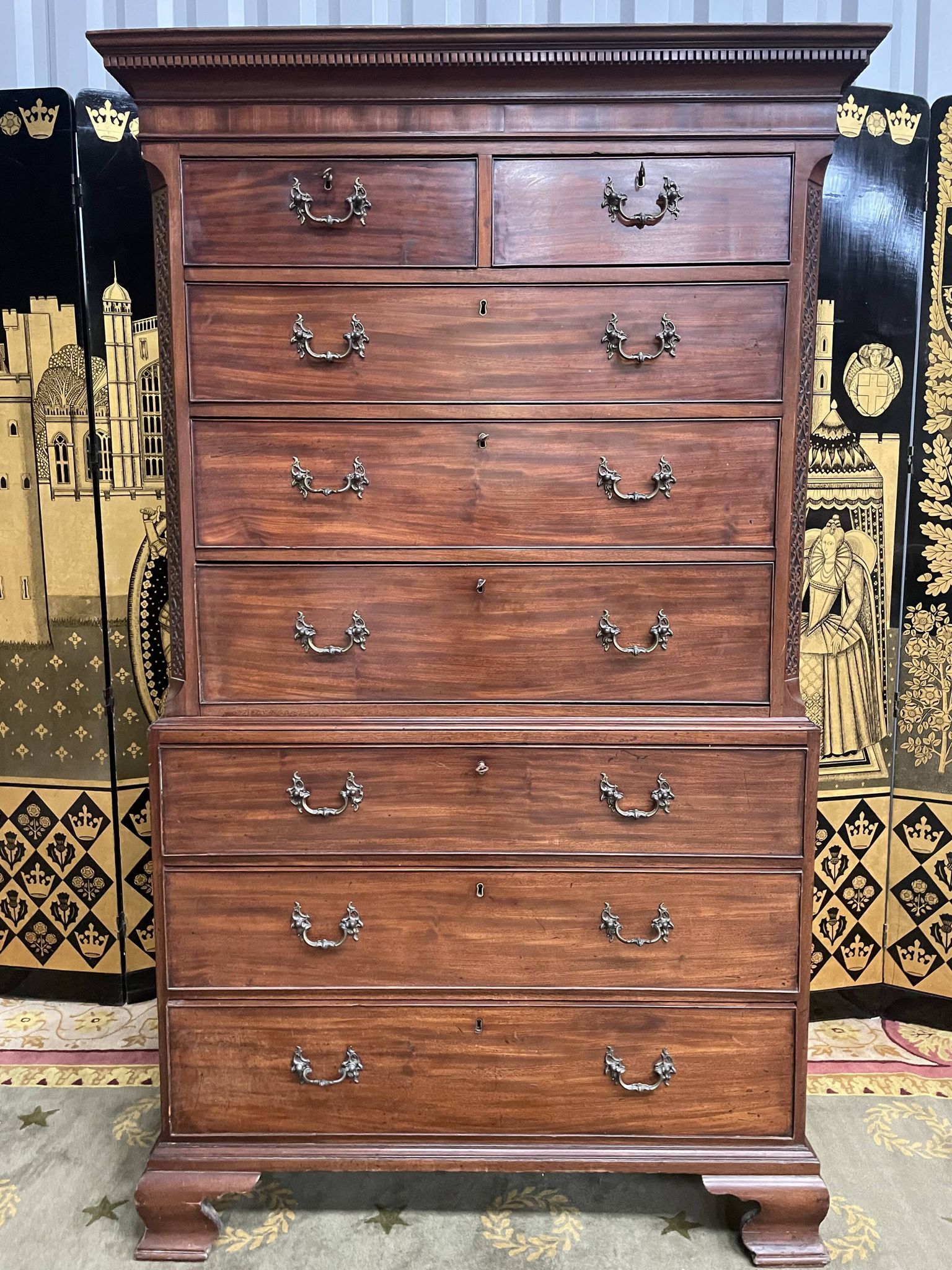 Commode dites « Tallboy » anglais 19eme