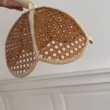 Vintage cannage flower pendant light