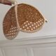 Vintage cannage flower pendant light