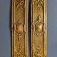 Pair of old door clean plates H30cm