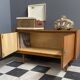 2-door wood sideboard or Record cabinet 1970s