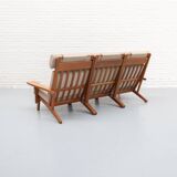 GE-375/3 Three-seater Sofa by Hans Wegner  for Getama