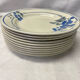 Set of 10 old plates PB Rochechouart Limoges