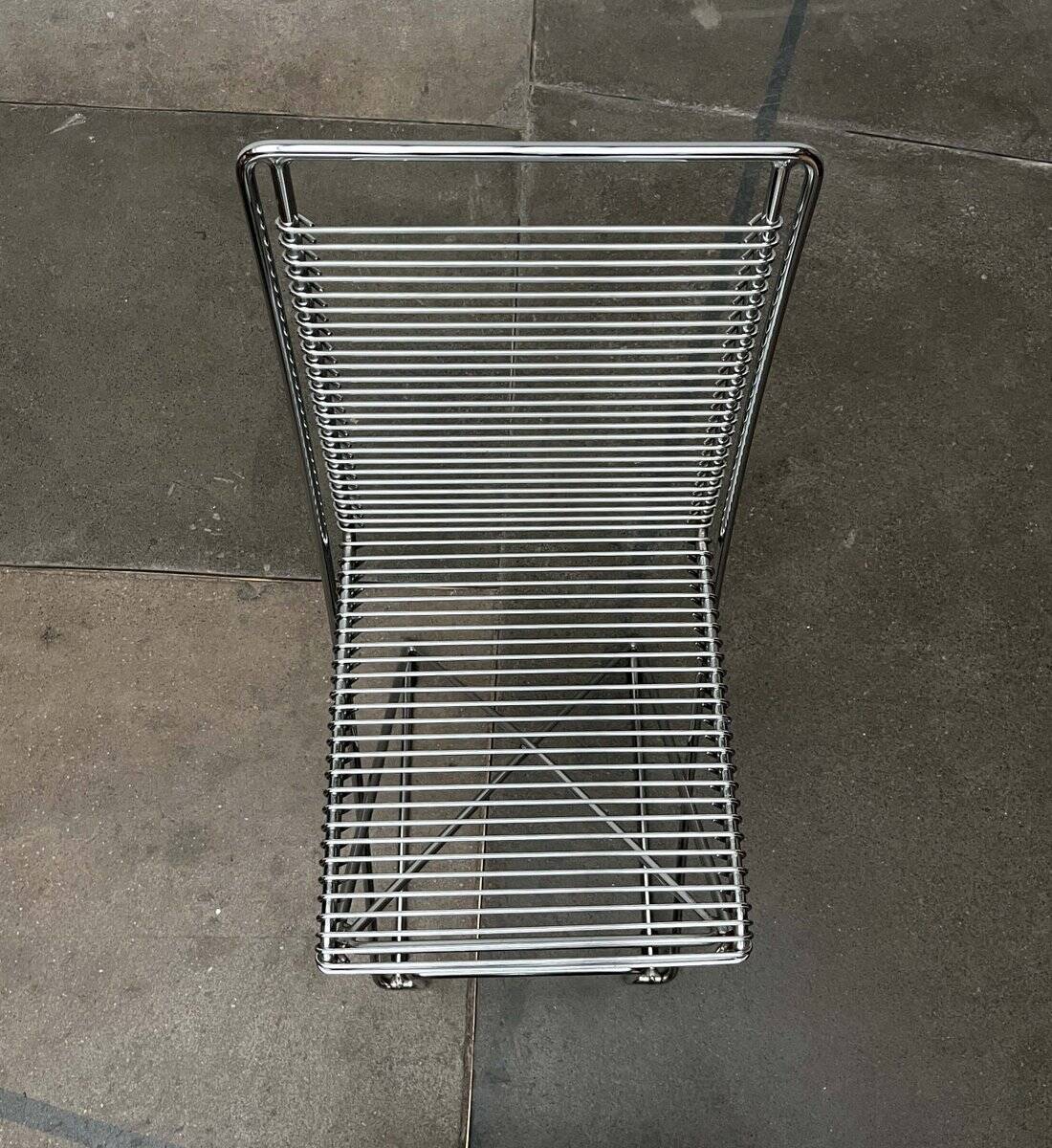 Tabouret de cuisine Postmoderne allemand Kreuzschwinger par Till Behrens pour Meyer Stahlmöbel, années 1980