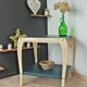 Art Deco trolley 50s wood and petrol blue