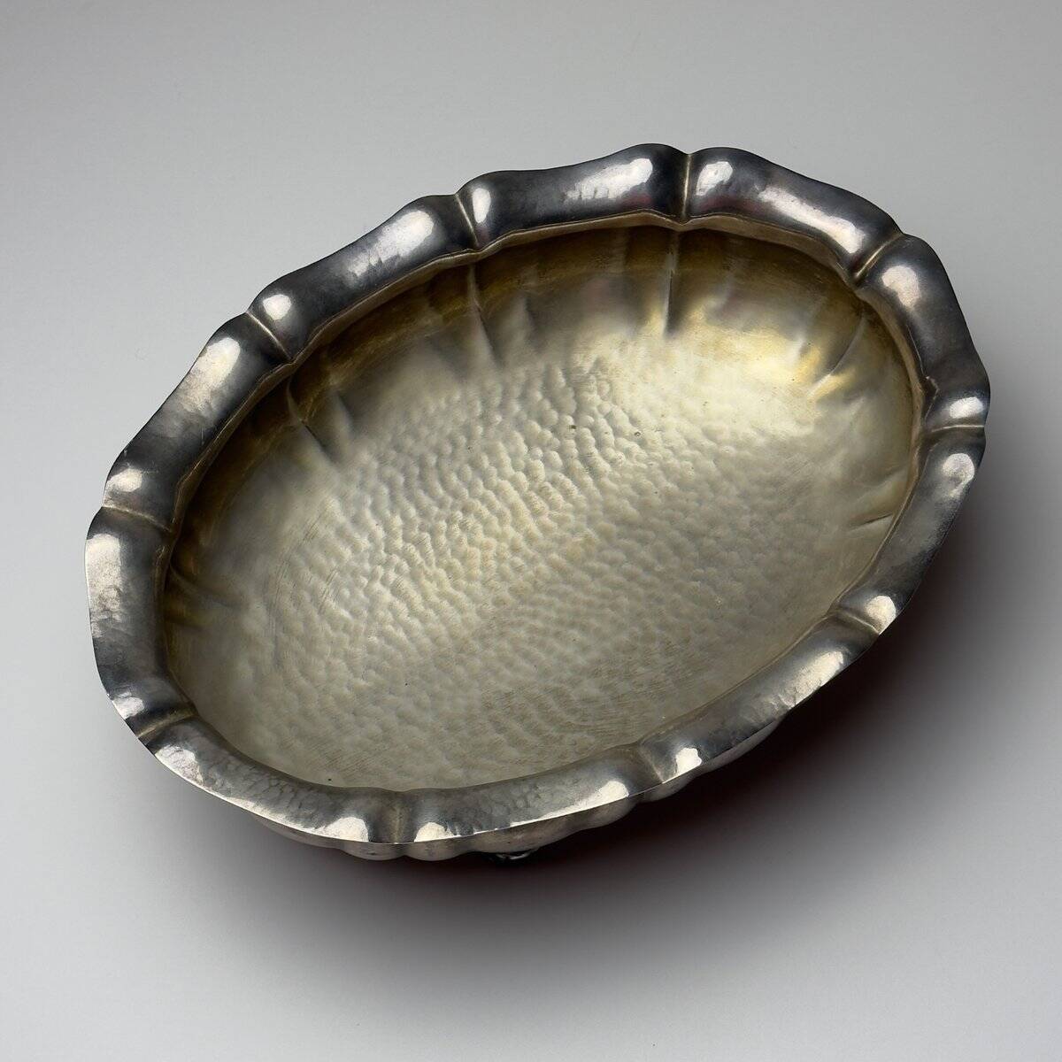 Vintage silver-plated bread basket, Italy, 1950s