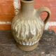 Vase Ancien Céramique Flammée Brune Années 70 Vintage