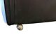 Set of 2 vintage black leather armchairs / individual armchairs
