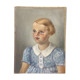 Portrait of a little girl on panel, 1939
