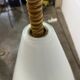 Vintage XL glass pendant light / cone / Renato Tosi for Leucos