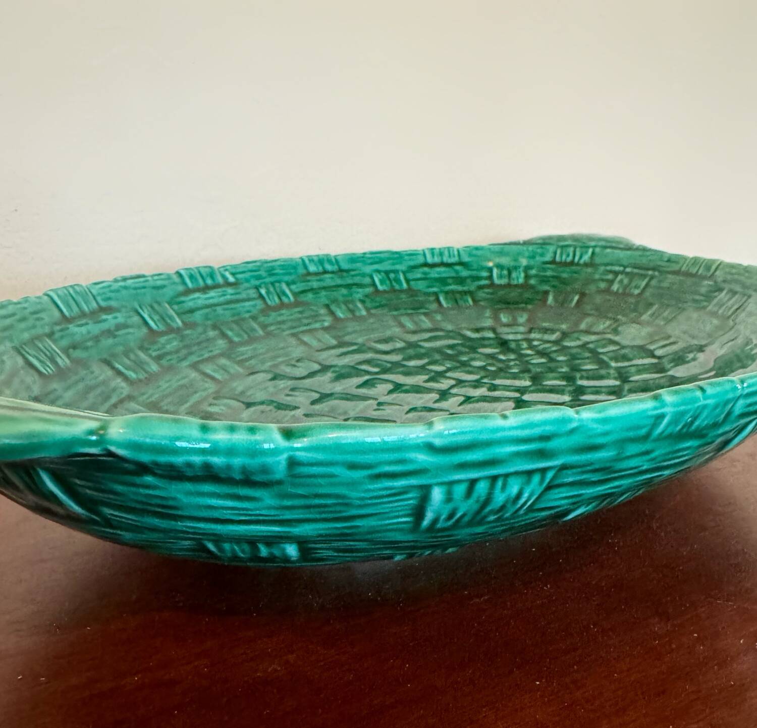 Digoin barbotine ceramic dish from the 50s